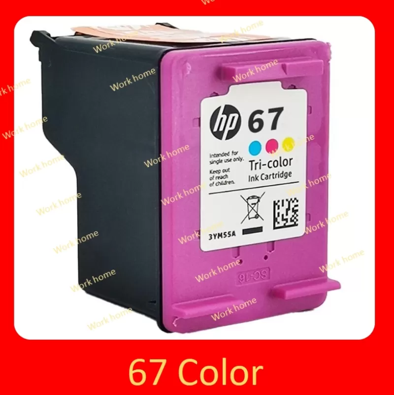 Clearance SOC Original Genuine HP 67 Black Colour Ink Cartridge For 6052 6055 6058 6075 6452 6455 6458 1255 2732 2752 2755 4140 4152
