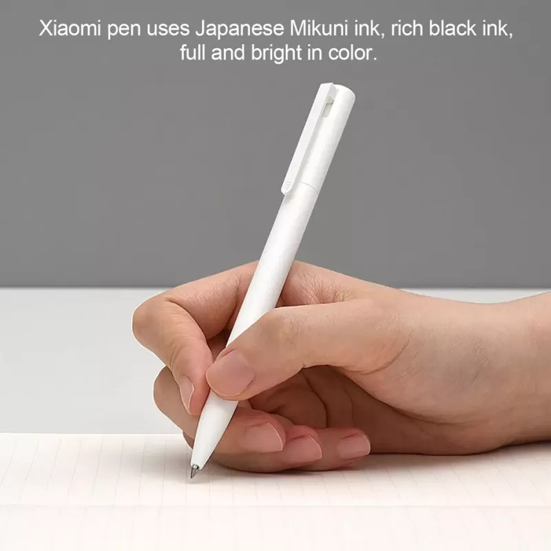 Sale SOC Original Xiaomi Pen Mi Gel Pen Writing Smooth Light Grip Mijia Press The Core 0.5mm Replacement Blue Black Red Refills