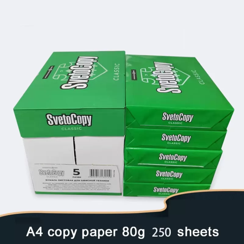 Best SOC Print Copy Paper A4 80g 250 Sheets Of Raw Wood Pulp White Paper Draft School Office Copier Printer High Quality Paper Supplies