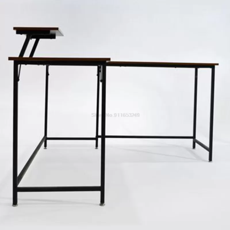 Sale SOC Simple And Modern Desktop Computer Desk With Monitor Stand L-shaped Writing Desk Home Office Furniture