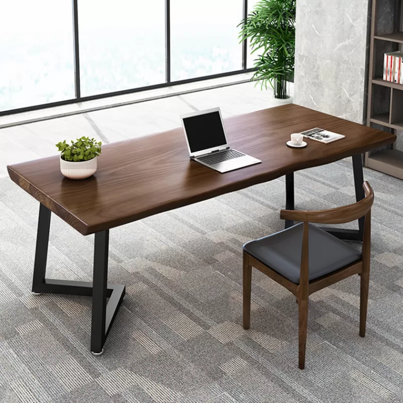 Clearance SOC Solid Wood Desk American Simple Modern Desktop Home Computer Desk Student Desk Chair Computer Office Desk Office Furniture