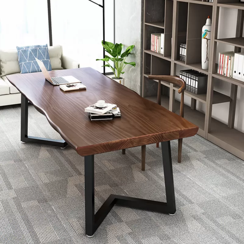 Clearance SOC Solid Wood Desk American Simple Modern Desktop Home Computer Desk Student Desk Chair Computer Office Desk Office Furniture