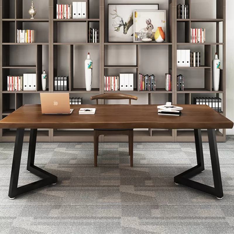 Clearance SOC Solid Wood Desk American Simple Modern Desktop Home Computer Desk Student Desk Chair Computer Office Desk Office Furniture