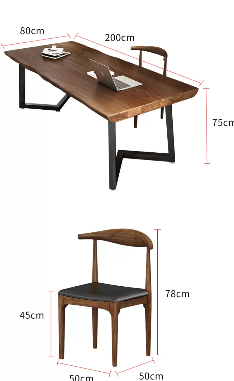Clearance SOC Solid Wood Desk American Simple Modern Desktop Home Computer Desk Student Desk Chair Computer Office Desk Office Furniture