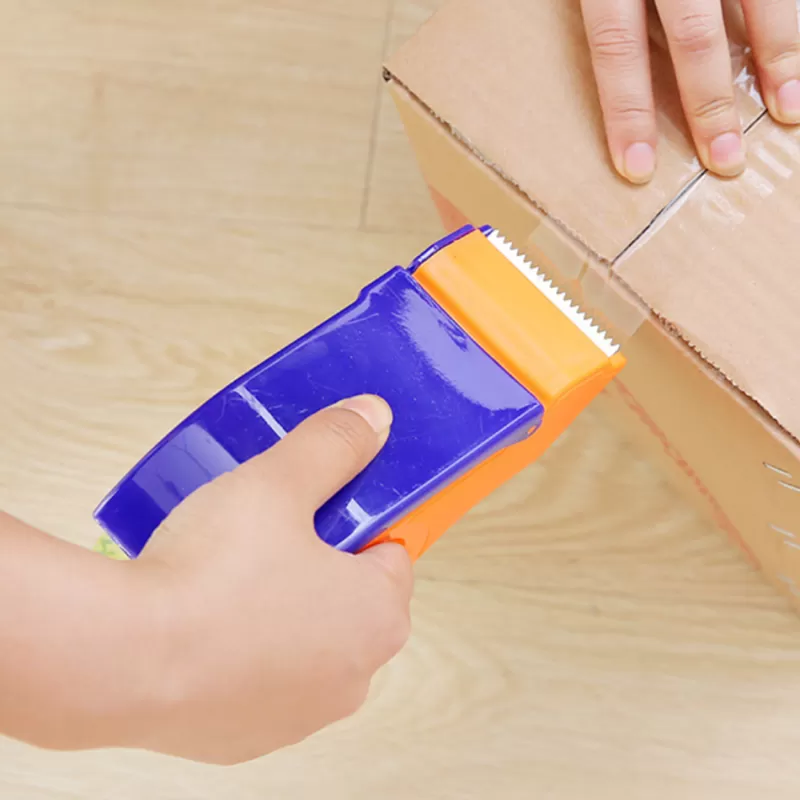 Online SOC Tape Dispenser Plastic Sealing Packer Packaging Parcel 48mm Width Roller Tape Cutter Sealing Tape Holder Manual Packing Machine