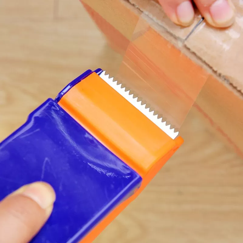 Online SOC Tape Dispenser Plastic Sealing Packer Packaging Parcel 48mm Width Roller Tape Cutter Sealing Tape Holder Manual Packing Machine