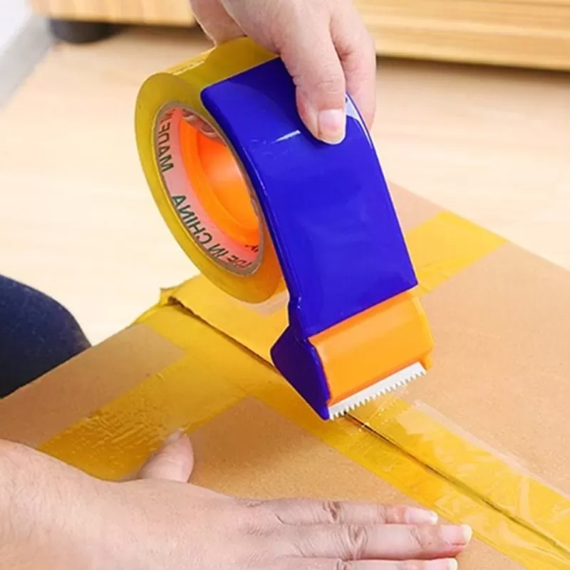 Online SOC Tape Dispenser Plastic Sealing Packer Packaging Parcel 48mm Width Roller Tape Cutter Sealing Tape Holder Manual Packing Machine