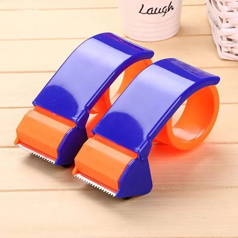Online SOC Tape Dispenser Plastic Sealing Packer Packaging Parcel 48mm Width Roller Tape Cutter Sealing Tape Holder Manual Packing Machine