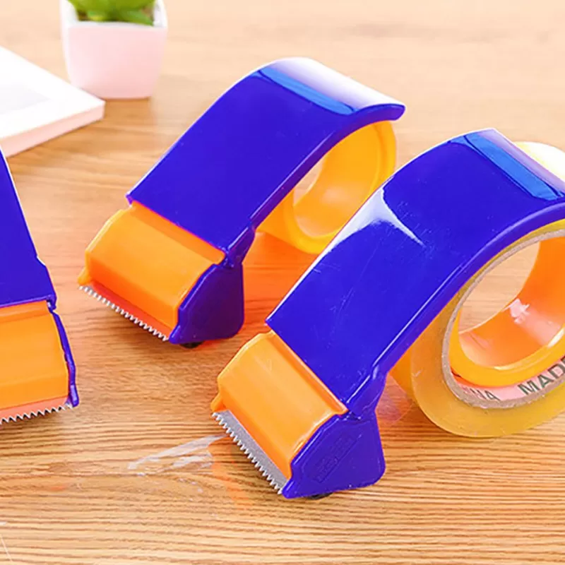 Online SOC Tape Dispenser Plastic Sealing Packer Packaging Parcel 48mm Width Roller Tape Cutter Sealing Tape Holder Manual Packing Machine