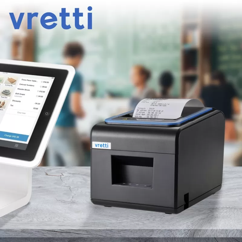 Fashion SOC Vretti V330M 80mm Thermal Receipt POS Printer For Windows Android IOS For Supermarket Store Multiple Interfaces Thermal Printer usb-serial-lan