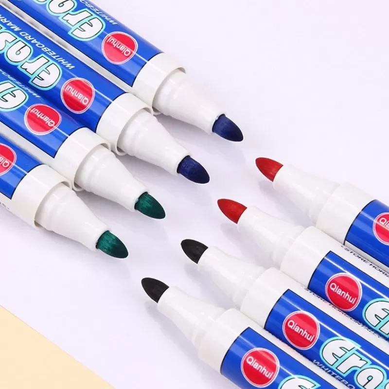 Cheap SOC Whiteboard Markers Pen Blue Black Red Green Board Marker Magnetic Blackboard Erasable Pens Dry Erase Eraser For 2021 School
