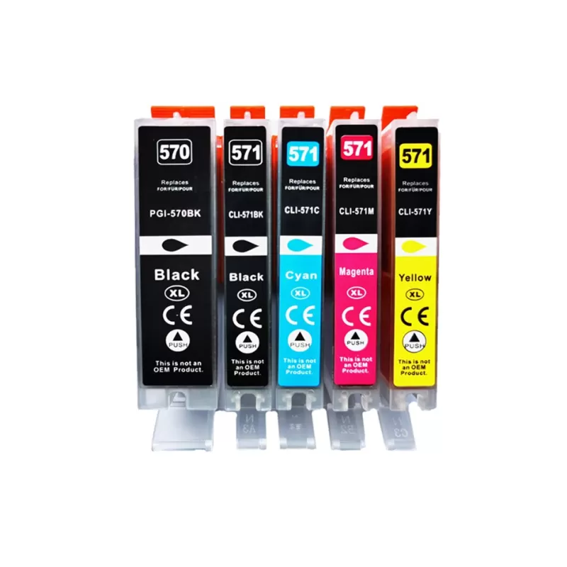 Cheap SOC YLC PGI570 PGI-570 CLI-571 Compatible Ink Cartridge For Canon PIXMA MG5750 MG5751 MG5752 MG5753 MG6850 MG6851 MG6852 Printer