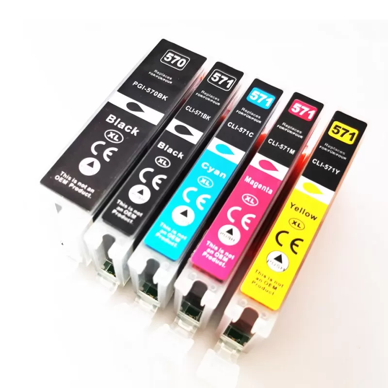 Cheap SOC YLC PGI570 PGI-570 CLI-571 Compatible Ink Cartridge For Canon PIXMA MG5750 MG5751 MG5752 MG5753 MG6850 MG6851 MG6852 Printer